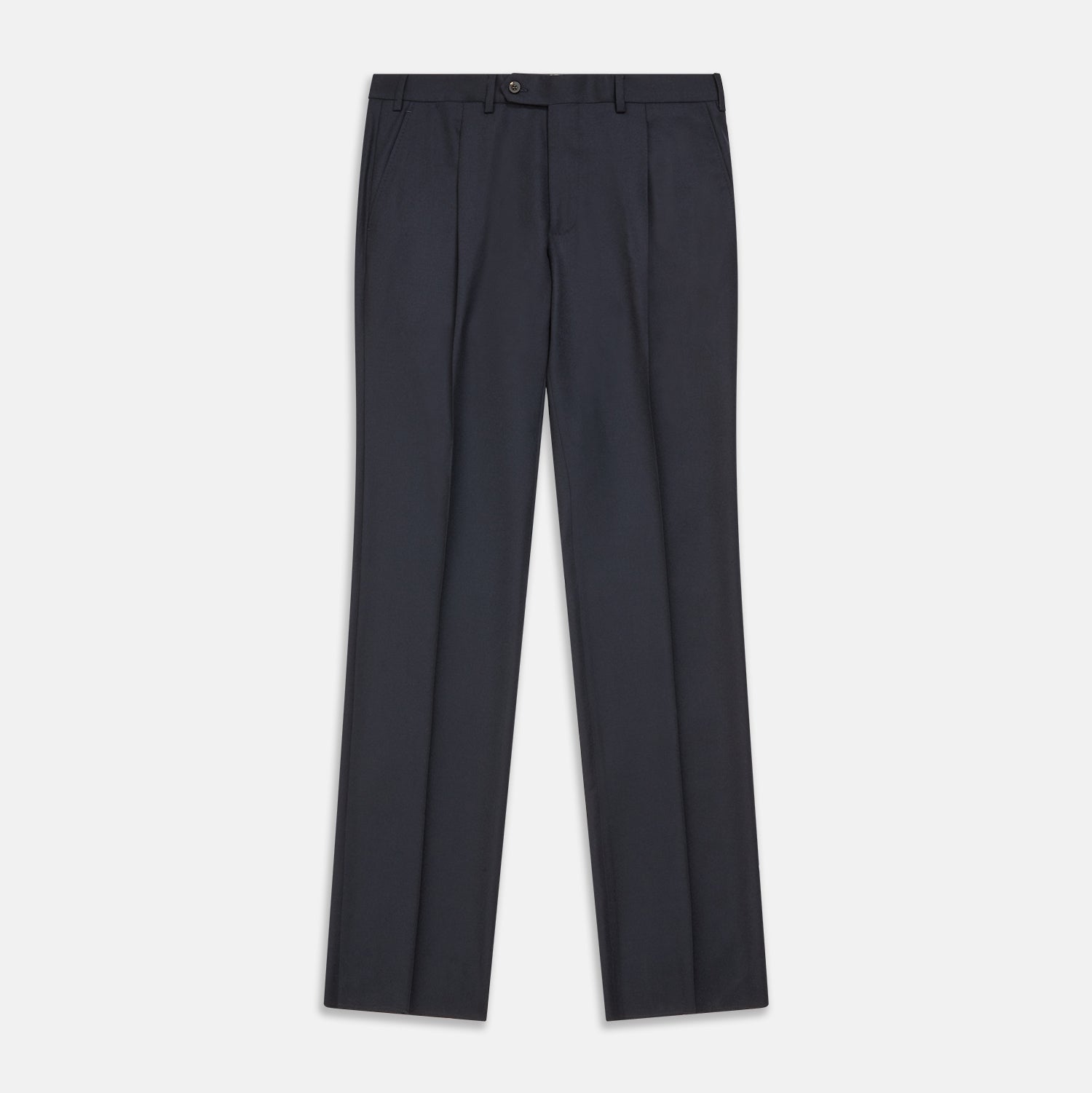 Image 1 of product Navy Wool Pleated Jasper Trouser
