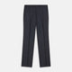 Navy Wool Pleated Jasper Trouser
