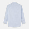 View 5 of product The Turnbull & Asser Purple Multi Check Regular Fit Mayfair Shirt features a long-sleeve design with button-down front, classic collar, and buttoned cuffs—ideal for a smart-casual look, shown on a white background.