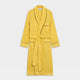Ochre Linen Piped Gown