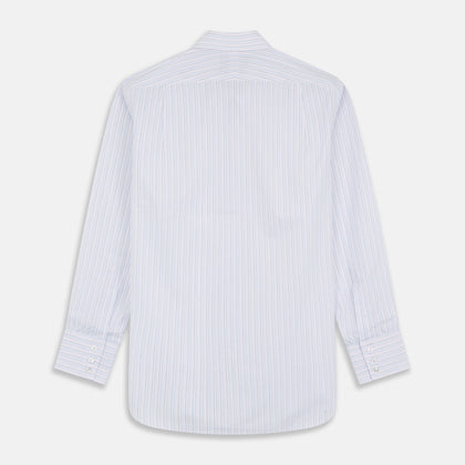 Blue Multi Stripe Regular Fit Mayfair Shirt Image 4