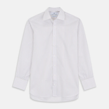 Red Multi Stripe Regular Fit Mayfair Shirt