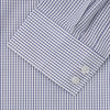 Blue Check Tailored Fit Shirt with Kent Collar and 2-Button Cuffs