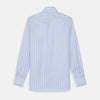 Pink and Blue Stripe Tailored Fit Shirt with Kent Collar