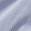 View 4 of product The Turnbull & Asser Sky Blue and White Stripe Tailored Fit Shirt features a Kent collar, 2-button cuffs, and is crafted from fine Italian cotton, shown flat against a plain background.