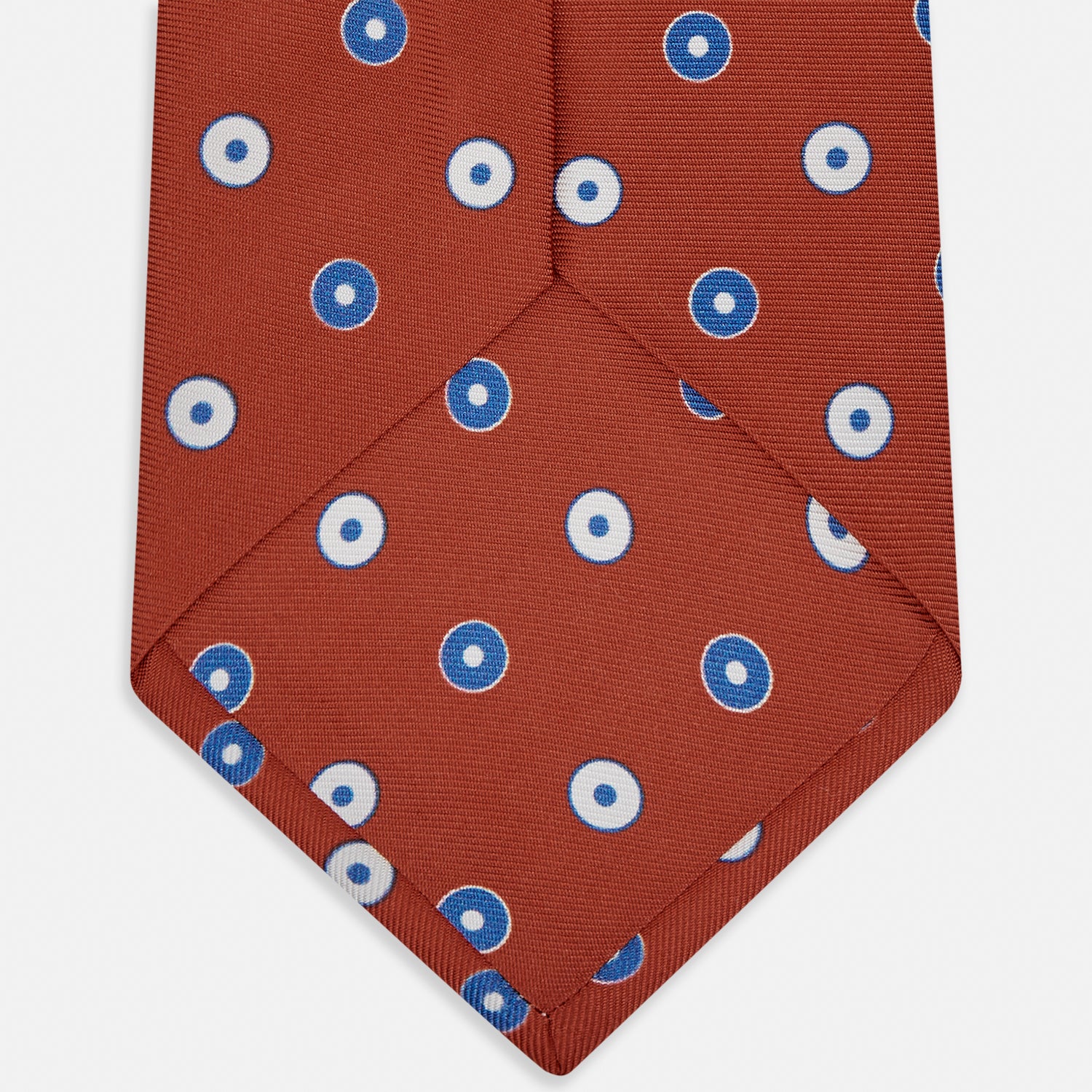 Crimson Geometric Printed Silk Tie