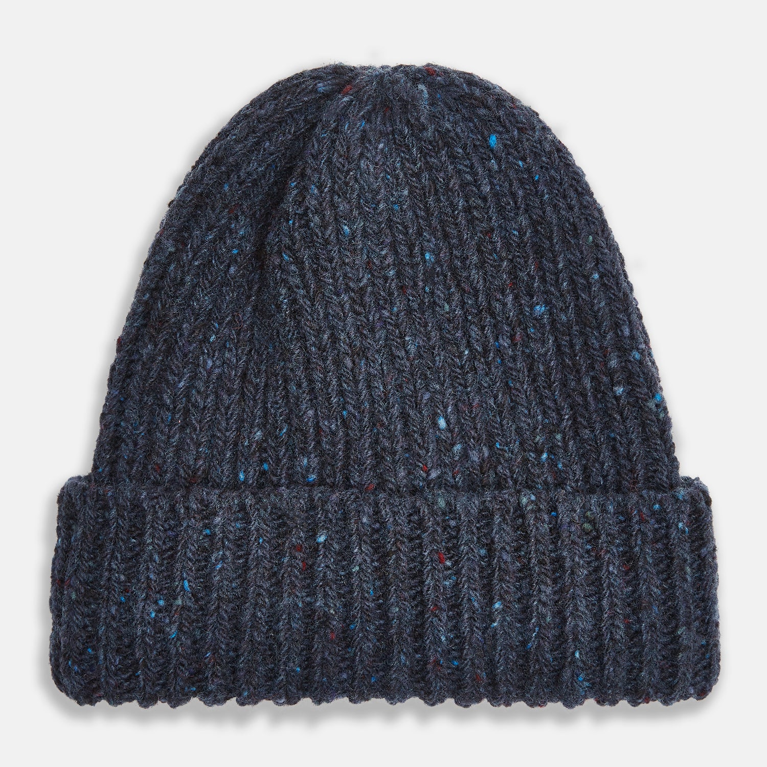 Image 1 of product Navy Donegal Ribbed Merino Hat