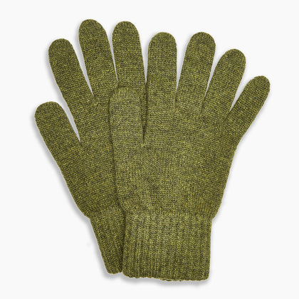 Green Multi Cashmere Gloves Image 2