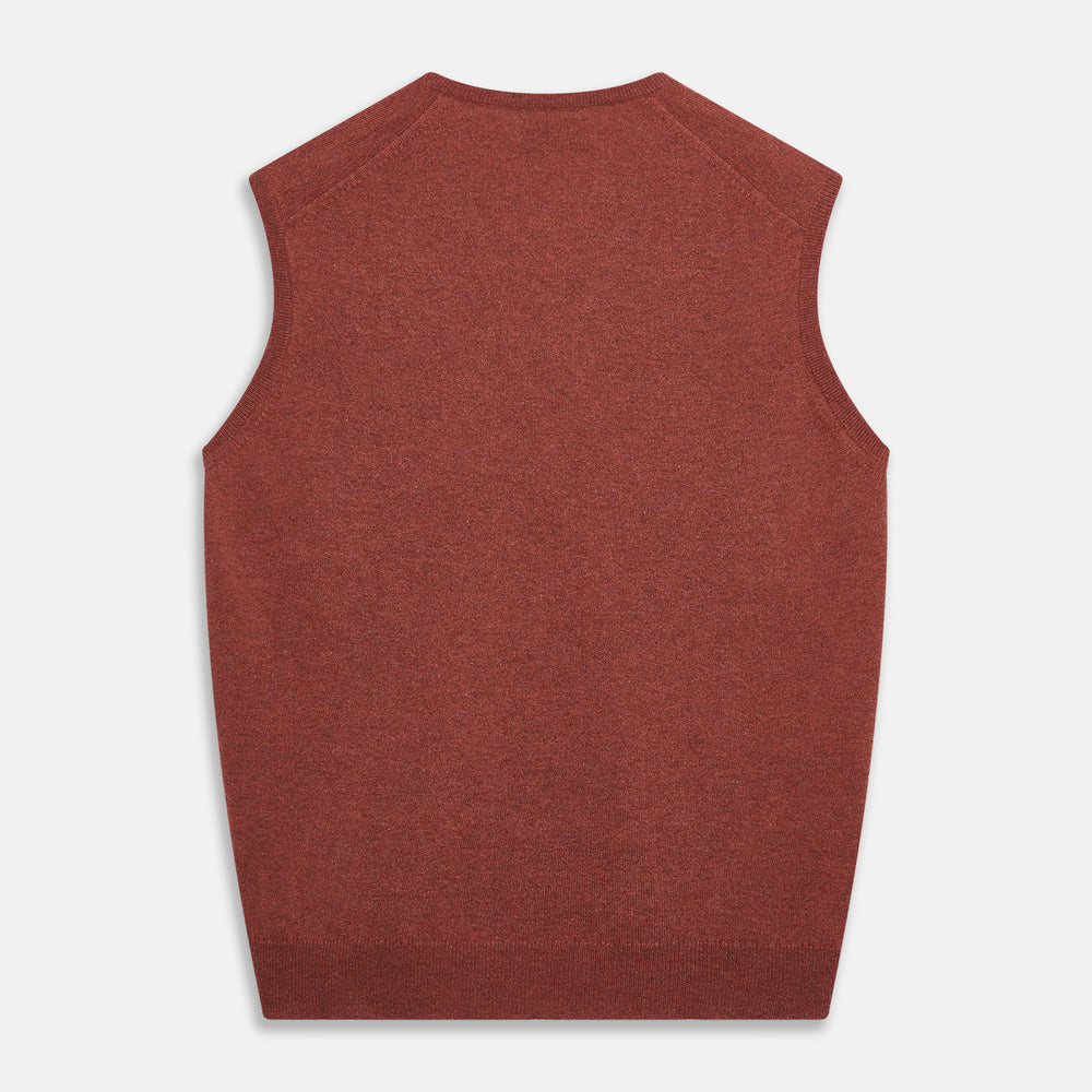 Burgundy Ifor Cashmere Slipover