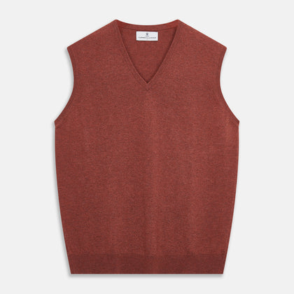 Burgundy Ifor Cashmere Slipover