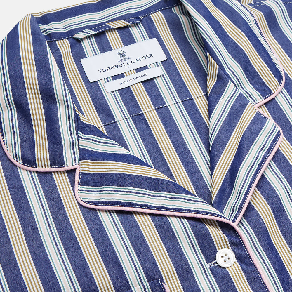 Blue Multi Stripe Harriet Women’s Pyjama Set