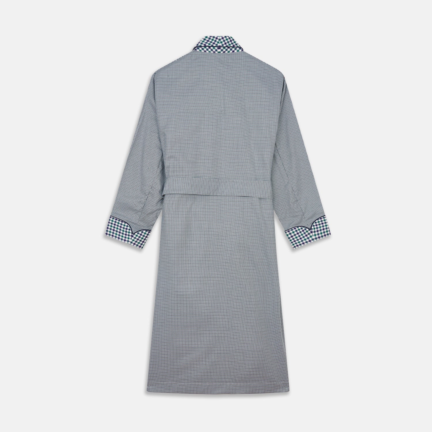 Image 5 of product Green Multi Check Contrast Cotton Gown