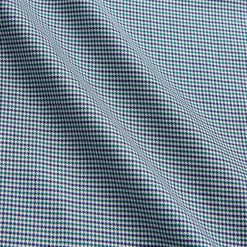 Green Multi Check Contrast Cotton Gown