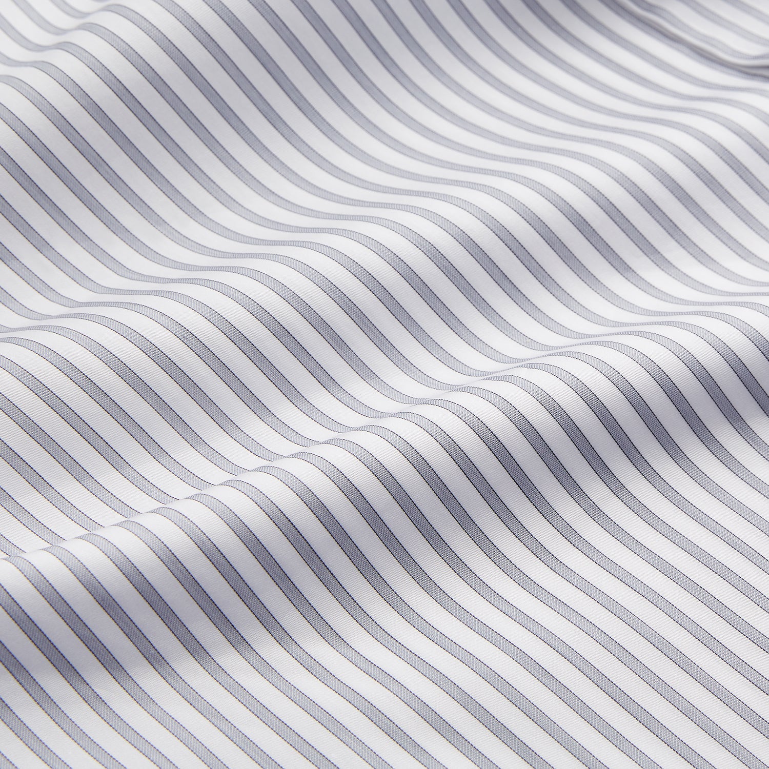 Image 4 of product Grey Multi Stripe Tailored Fit Twill Shirt with Kent Collar and 2 Button Cuffs