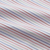 View 3 of product The Turnbull & Asser Red Multi Blazer Stripe Mayfair Shirt features a regular fit, thin red and blue stripes on white, buttoned cuffs, a T&A collar, and classic formal styling.