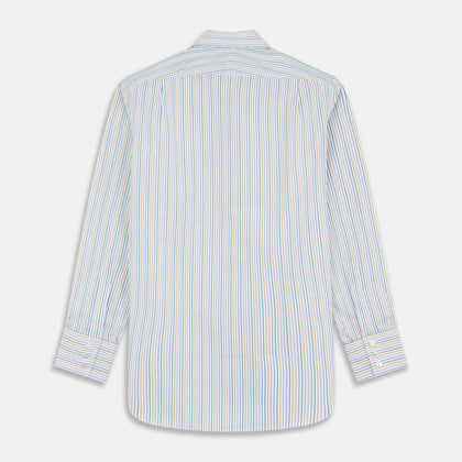 Yellow Multi Blazer Stripe Regular Fit Mayfair Shirt Image 4