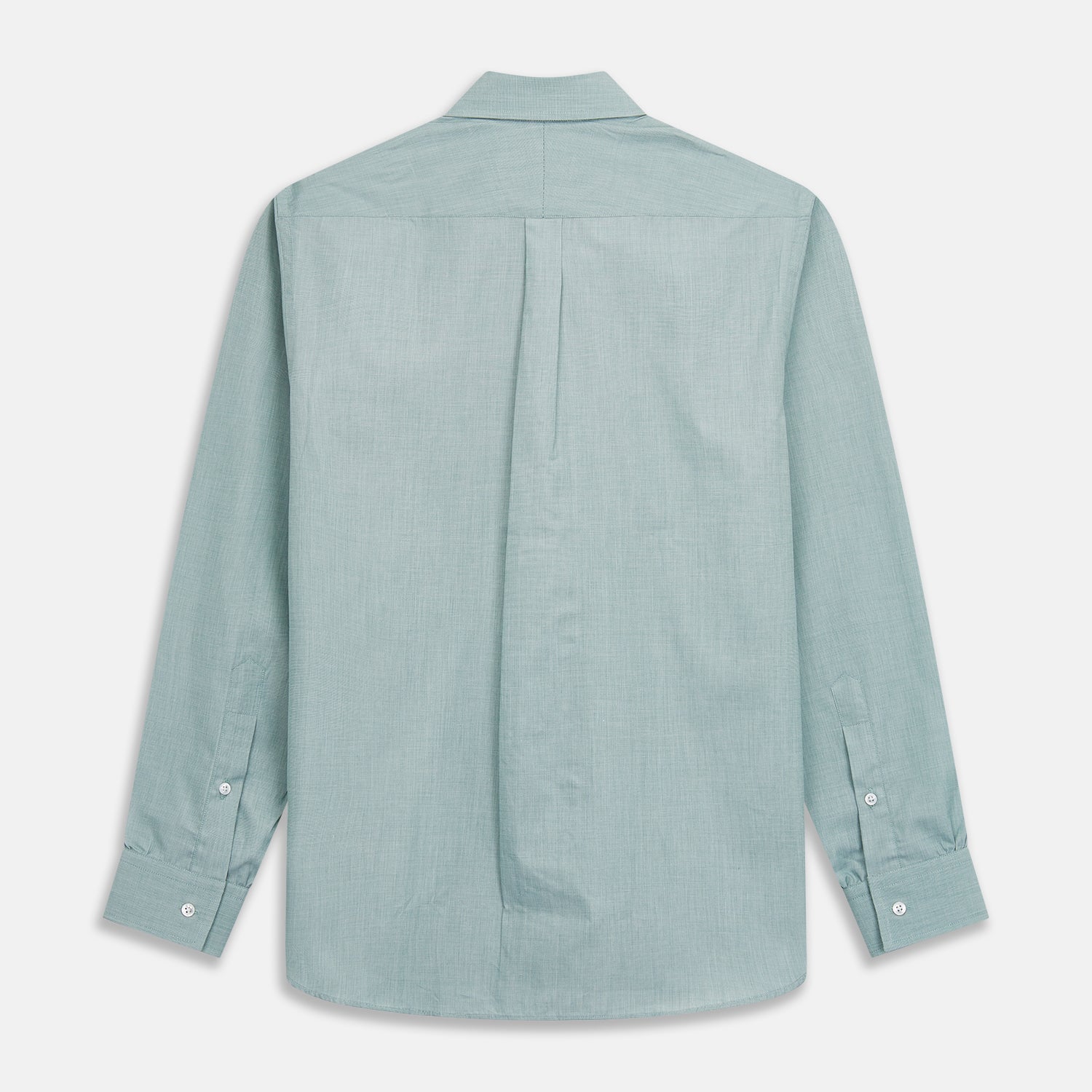 Image 7 of product Green Weekend Fit Shirt with Long Point Collar and Single Button Cuffs