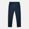 View 1 of product The Turnbull & Asser Petrol Cord Mylo Trousers, featuring a classic five-pocket design, are displayed flat on a plain white background.