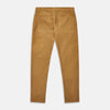 View 3 of product The Caramel Cord Mylo Trousers by Turnbull & Asser, slim-fit with a five-pocket design, are displayed flat on a white background.