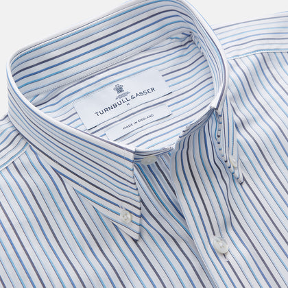 Blue Multi Blazer Stripe Weekend Fit Suffolk Shirt