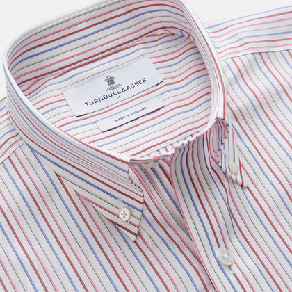 Red Multi Blazer Stripe Weekend Fit Suffolk Shirt