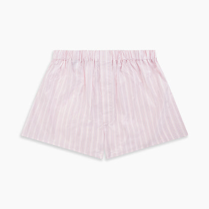 Pink Multi Striped Cotton Godfrey Boxer Shorts Image 2