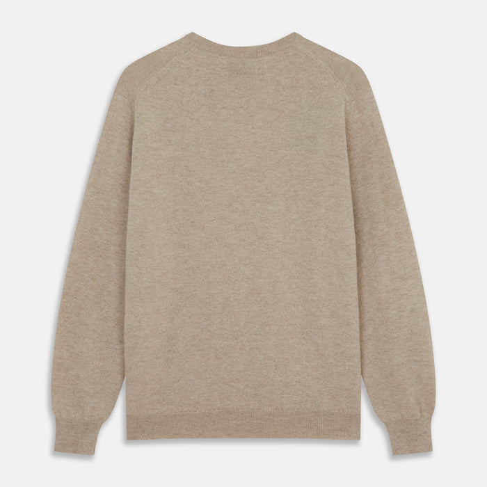 Beige Cashmere Glenn Jumper Image 2