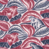 View 3 of product The Turnbull & Asser Pink And Blue Tropical Bird Pattern Wool Pocket Square is a lightweight accessory, featuring vibrant pink and blue birds on wool with a bold geometric border.