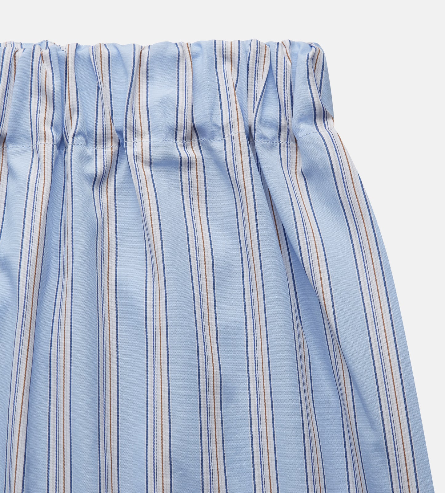 Pale Blue Multi Stripe Cotton Hastings Pyjama Trousers