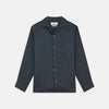 Grey Cotton and Linen Blend Holiday Fit Winnington Shirt