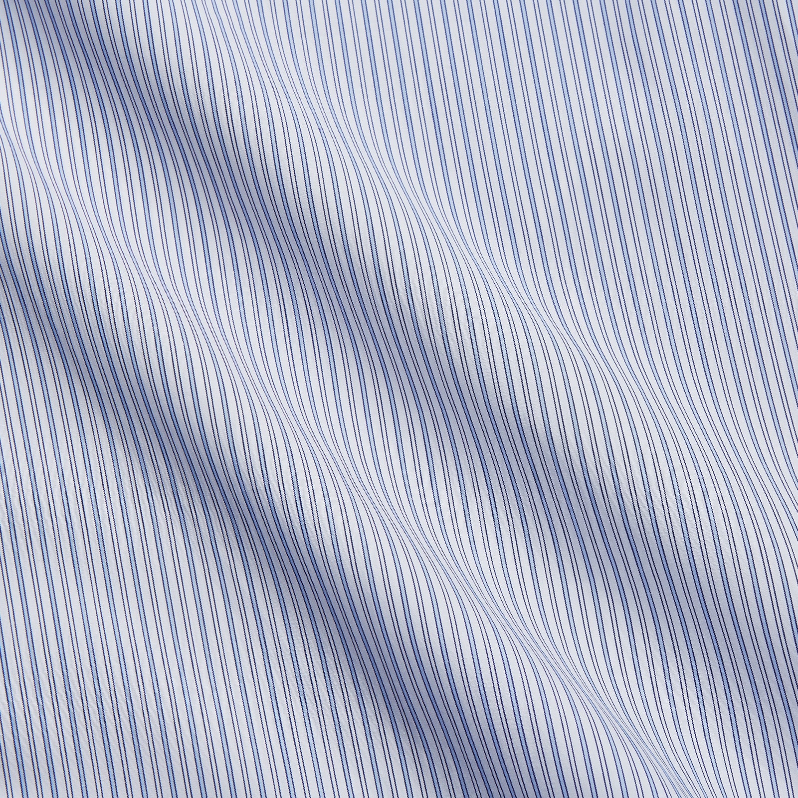 Blue Multi Stripe Cotton Regular Fit Whitby Shirt