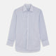 Blue Multi Stripe Cotton Regular Fit Whitby Shirt