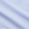 View 4 of product The Light Blue Multi-stripe Cotton Regular Fit Mayfair Shirt by Turnbull & Asser features a T&A collar, button-down front, and buttoned cuffs, displayed flat against a white background.