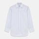 Pale Blue and White Multi-stripe Cotton Regular Fit Mayfair Shirt