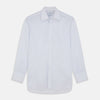 Cloudy Blue Stripe Cotton Regular Fit Mayfair Shirt
