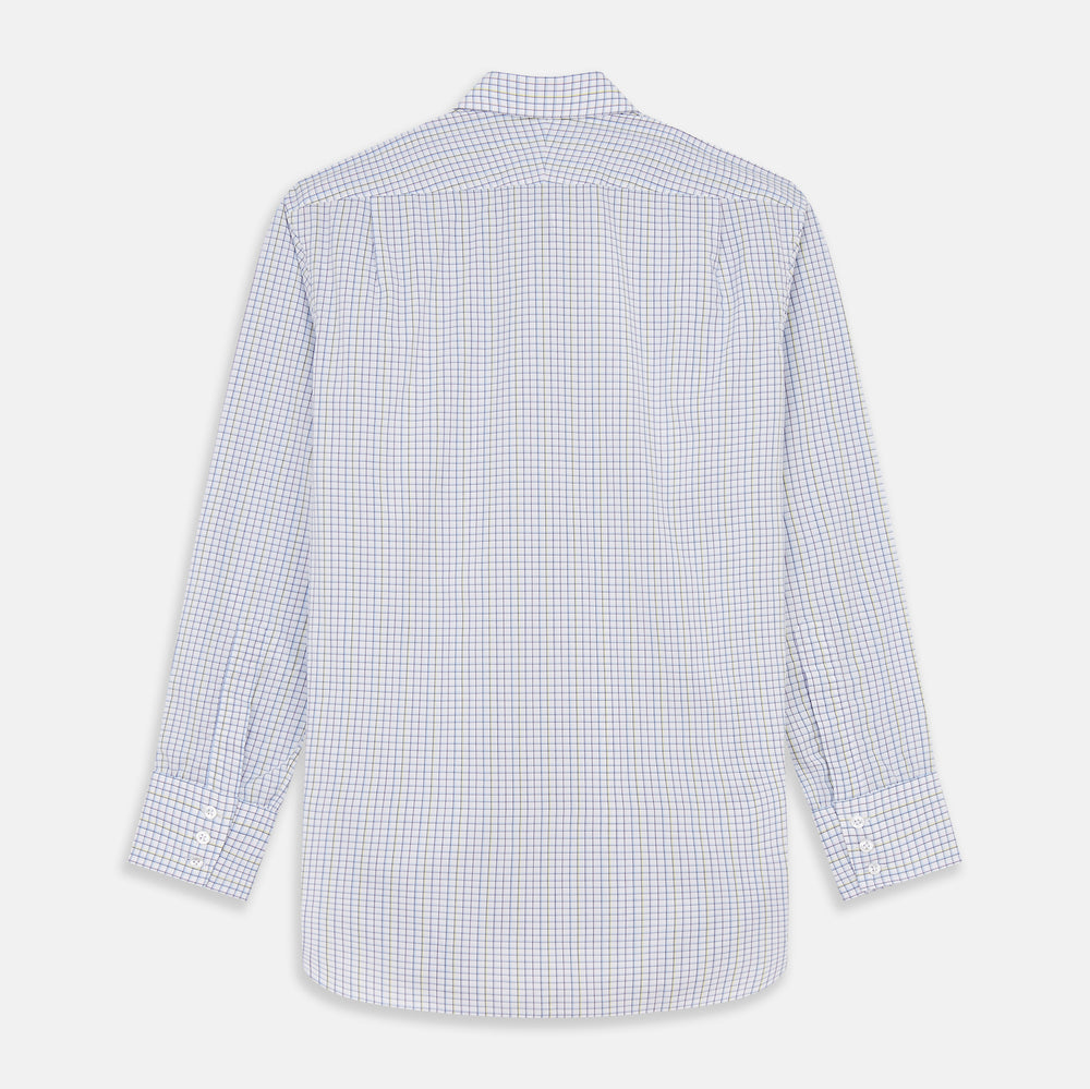 Purple Multi-check Cotton Mayfair Shirt