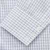 White and Blue Check Cotton Regular Fit Mayfair Shirt