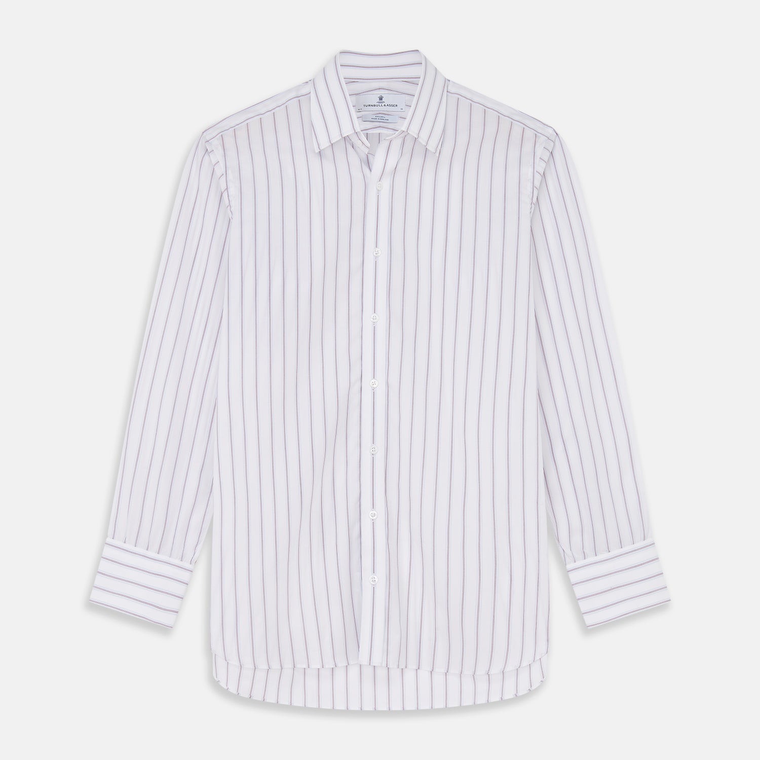 Red and Blue Multi-stripe Cotton Regular Fit Mayfair Shirt