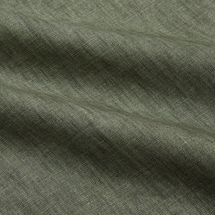 Sage Green Linen Weekend Fit Finch Shirt Image 3