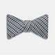 Blue Multi Puppytooth Silk Bow Tie