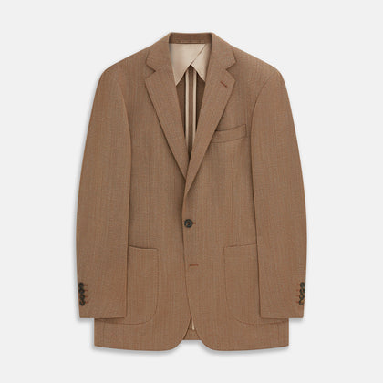 Brown Virgin Wool Bern Blazer