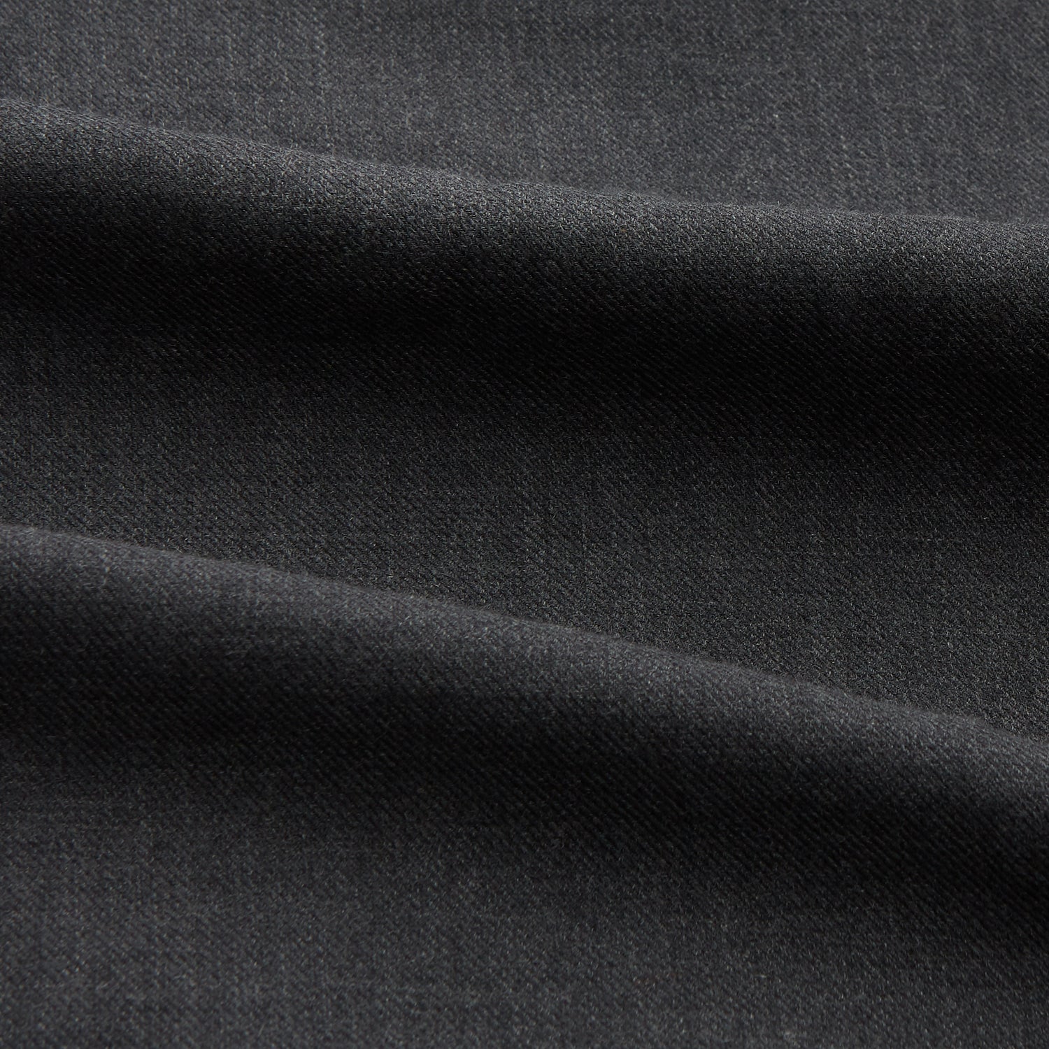 Charcoal Cotton and Wool Blend Regular Fit Mayfair Shirt