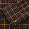 View 2 of product The Turnbull & Asser Blue, Yellow and Red Multi Check Wool Weekend Fit Finch Shirt is a men's long-sleeve button-up with a pointed collar and chest pocket, displayed on a plain white background.