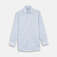 Blue Grouped Stripe Shirt with T&A Collar and Double Cuffs
