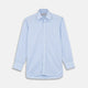 Light Blue Rich Stripe Shirt with T&A Collar and 3-Button Cuffs
