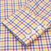 View 2 of product The Turnbull & Asser Blue, Yellow and Pink Check Shirt features a signature T&A collar, 3-button cuffs, and vibrant checks—an essential long-sleeve button-down for any men's wardrobe.