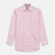 Pink Fine Check Shirt with T&A Collar and Three-Button Cuffs