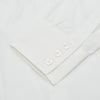 View 2 of product The Turnbull & Asser Plain White Regular Fit Cotton Shirt features a round collar and 3-button cuffs, showcased against a white background.
