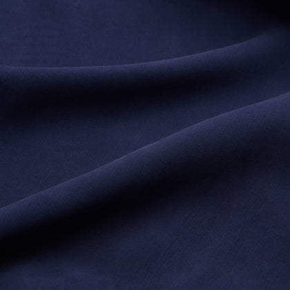 Navy Holiday Fit Silk Phillips Shirt with Revere Collar Image 3