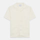 Cream Holiday Fit Silk Phillips Shirt with Revere Collar